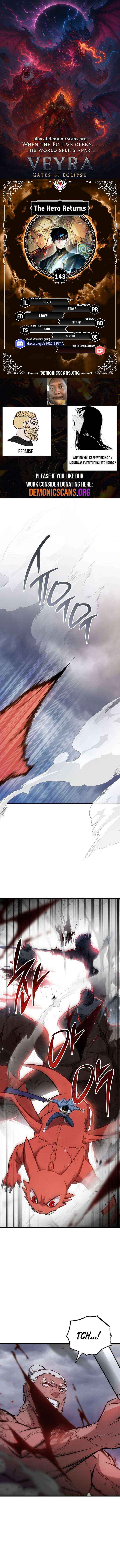Read The Hero Returns chapter 143 image 1 on Lezhin