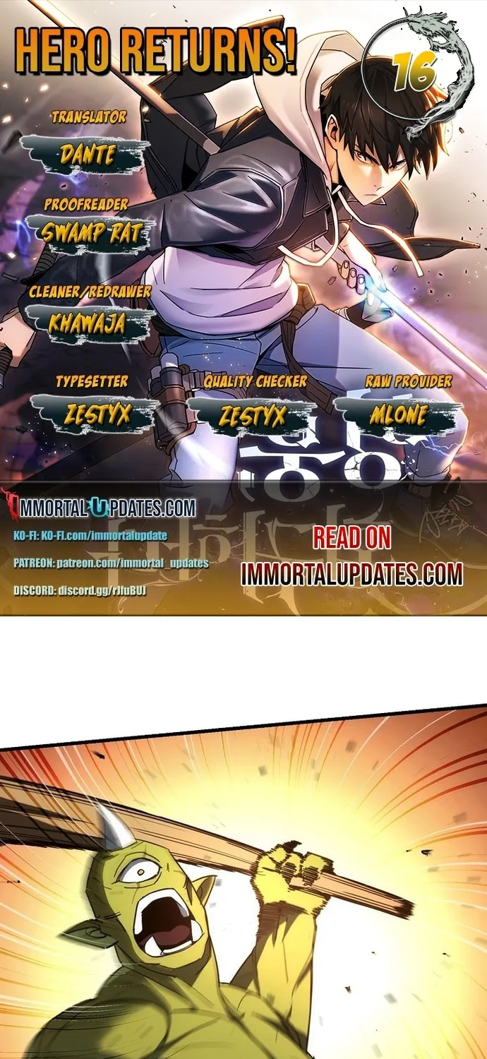 Read The Hero Returns chapter 16 image 0 on Lezhin