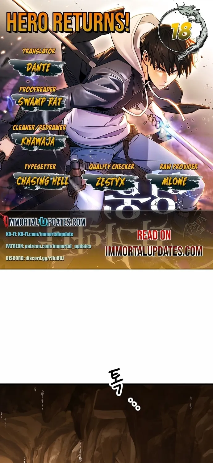 Read The Hero Returns chapter 18 image 0 on Lezhin