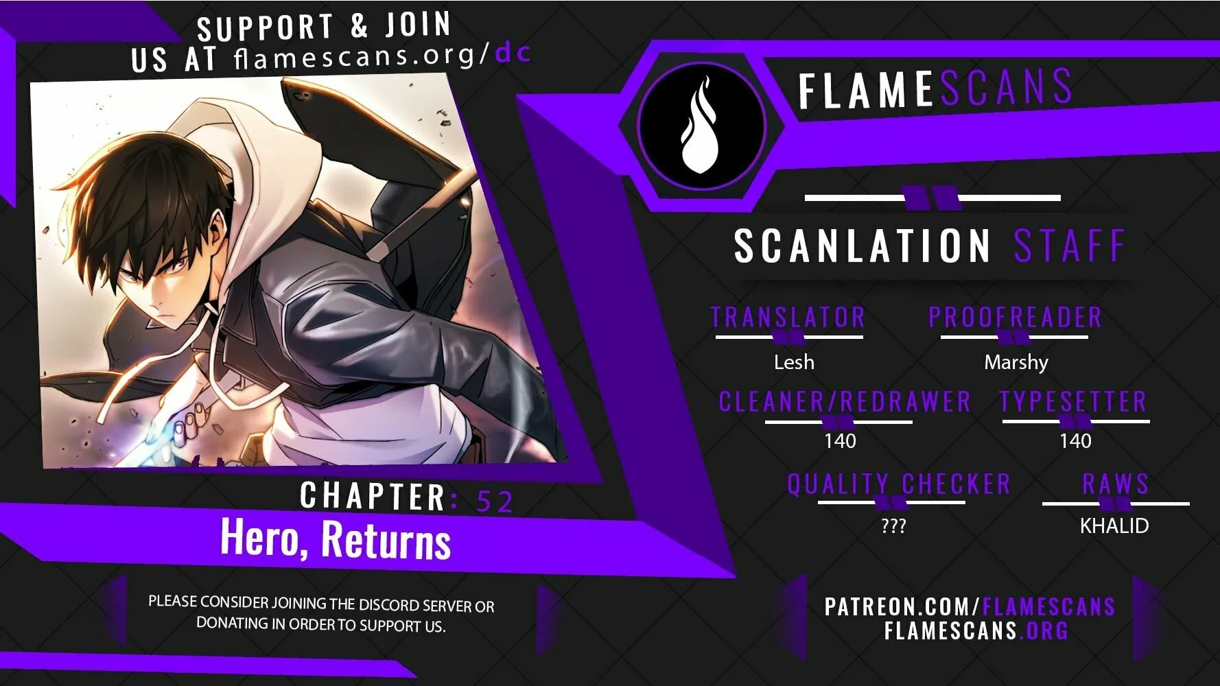 Read The Hero Returns chapter 52 image 0 on Lezhin