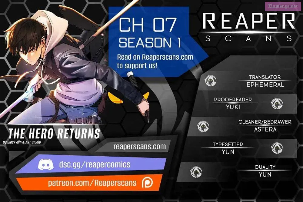 Read The Hero Returns chapter 7.1 image 0 on Lezhin