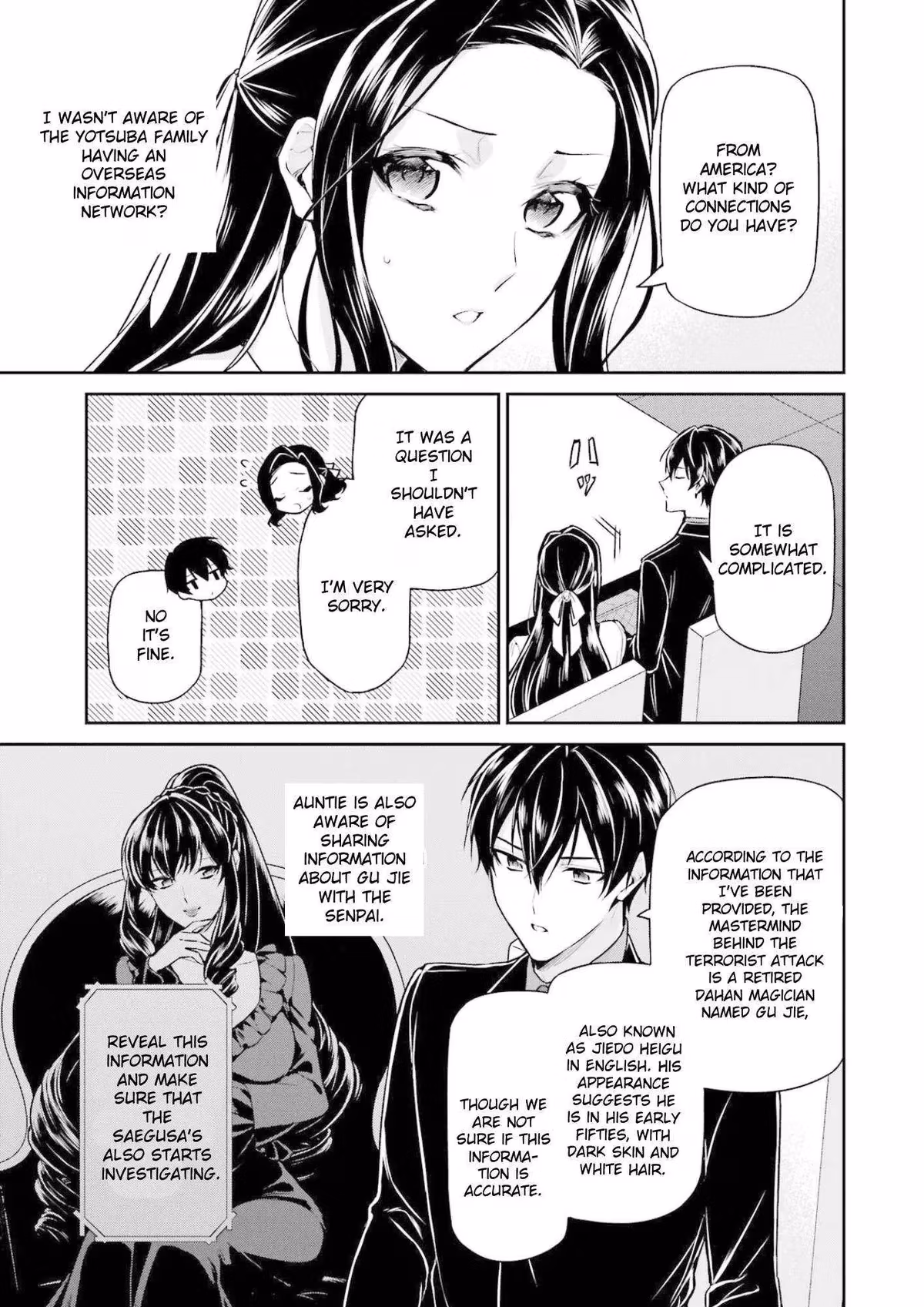 Read The Irregular at Magic High School: Master Clans Summit chapter 19 image 9 on Lezhin