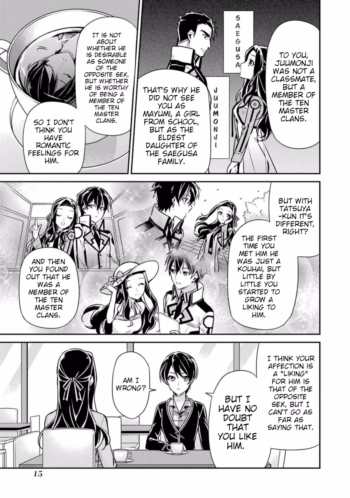 Read The Irregular at Magic High School: Master Clans Summit chapter 6 image 14 on Lezhin