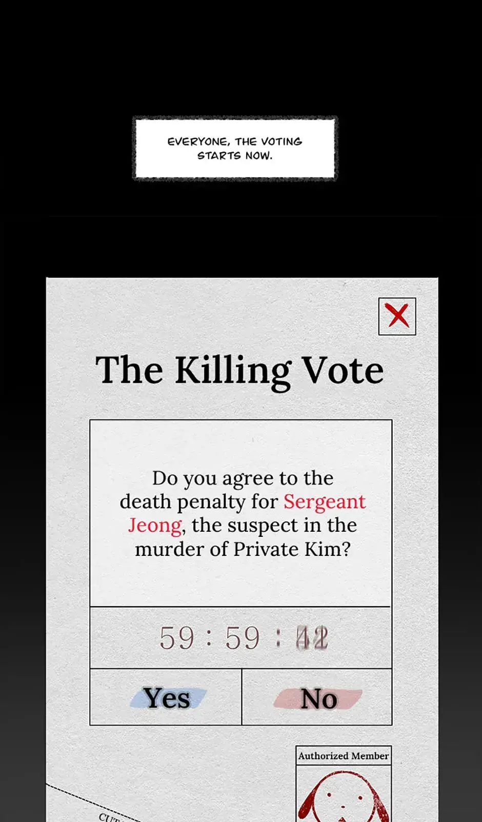 Read The Killing Vote chapter 18 image 36 on Lezhin