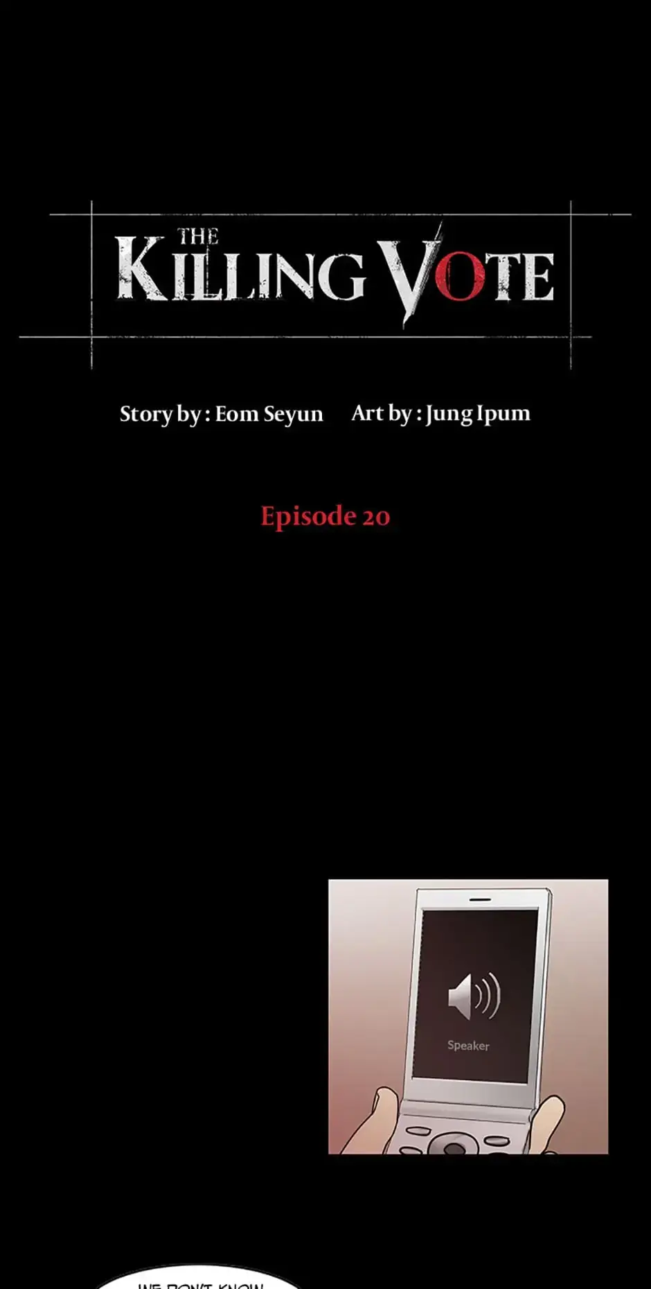 Read The Killing Vote chapter 20 image 1 on Lezhin