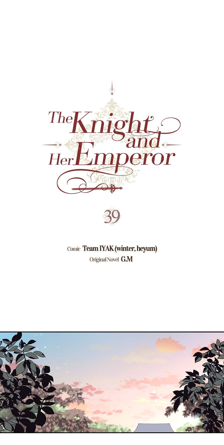 Read The Knight and Her Emperor chapter 39 image 0 on Lezhin