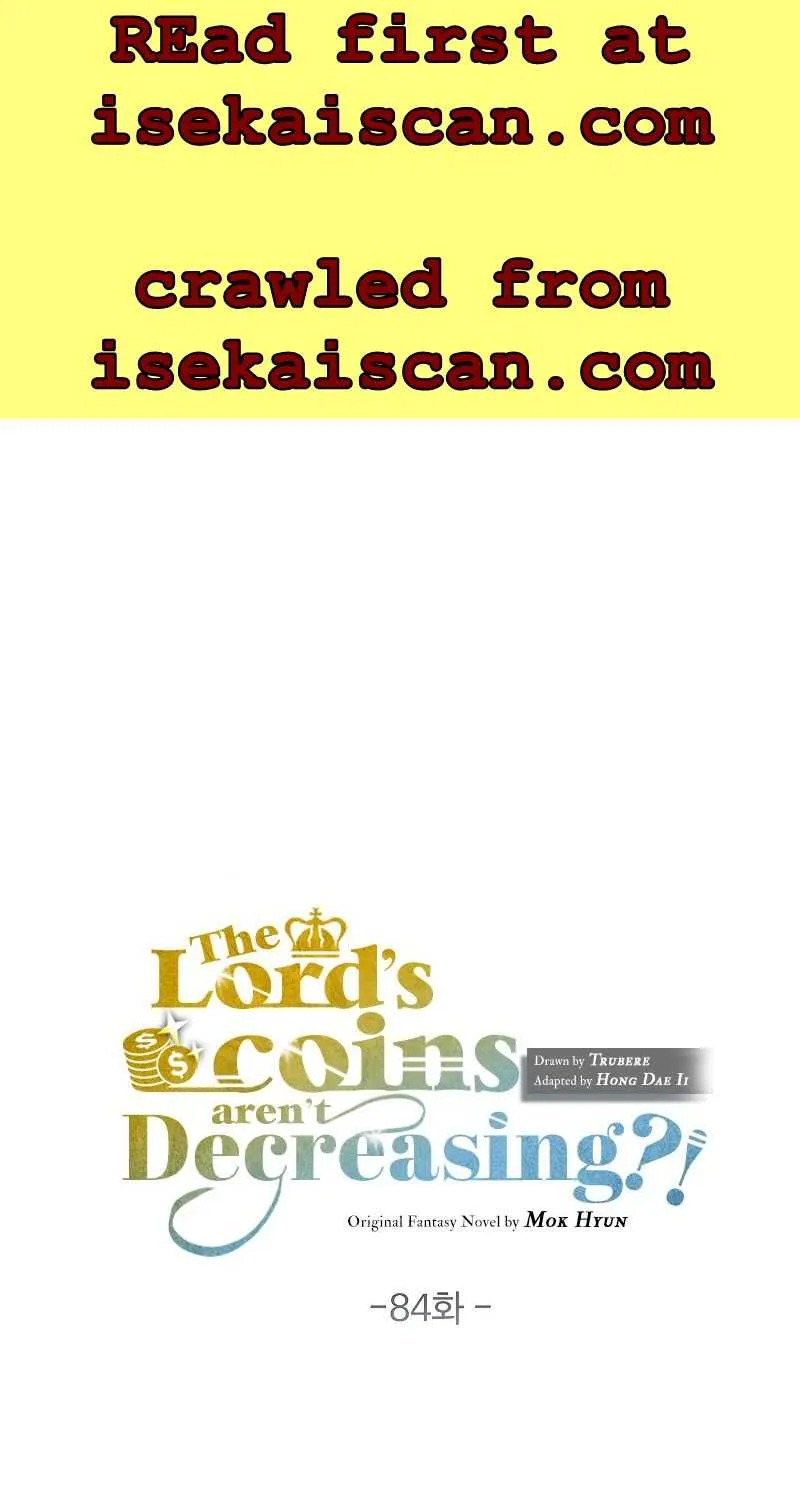 Read The Lord’s Coins Aren’t Decreasing?! chapter 84 image 1 on Lezhin