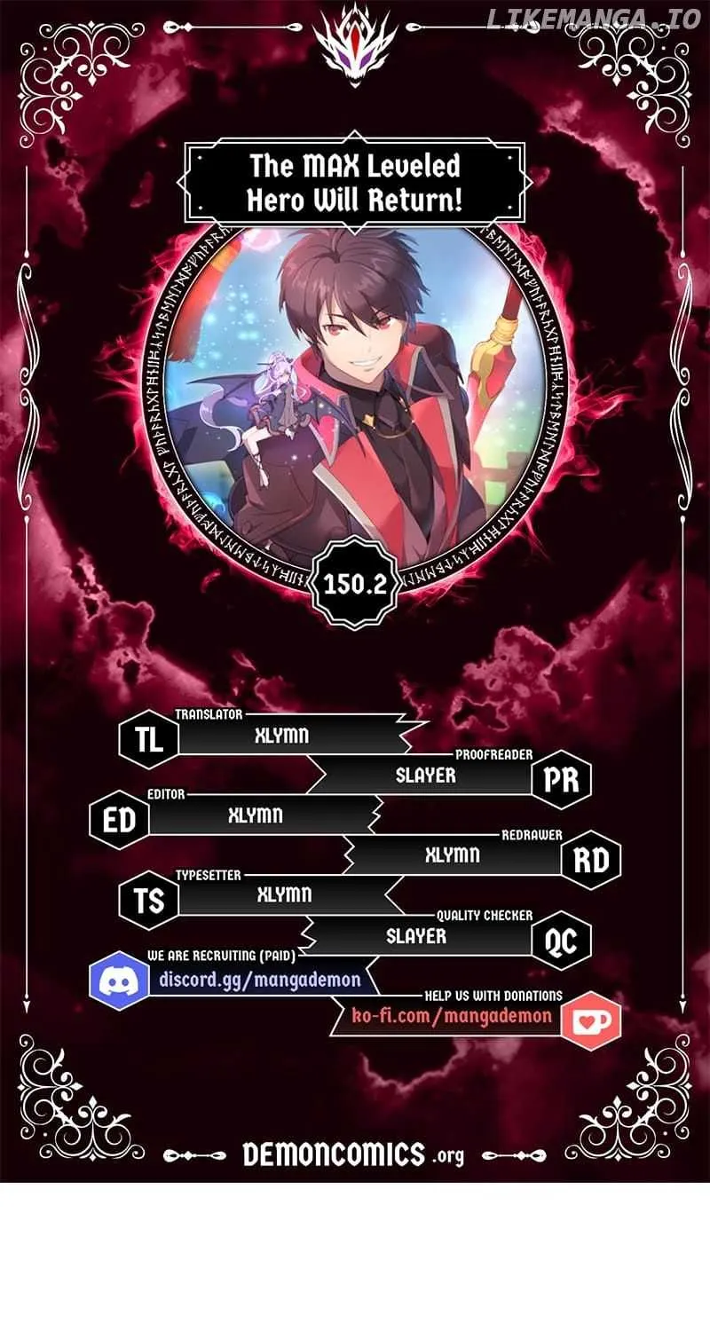 Read The Max Level Hero Has Returned! chapter 150.2 image 0 on Lezhin