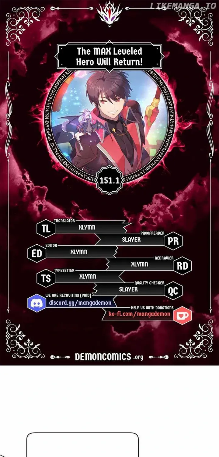 Read The Max Level Hero Has Returned! chapter 151.1 image 0 on Lezhin