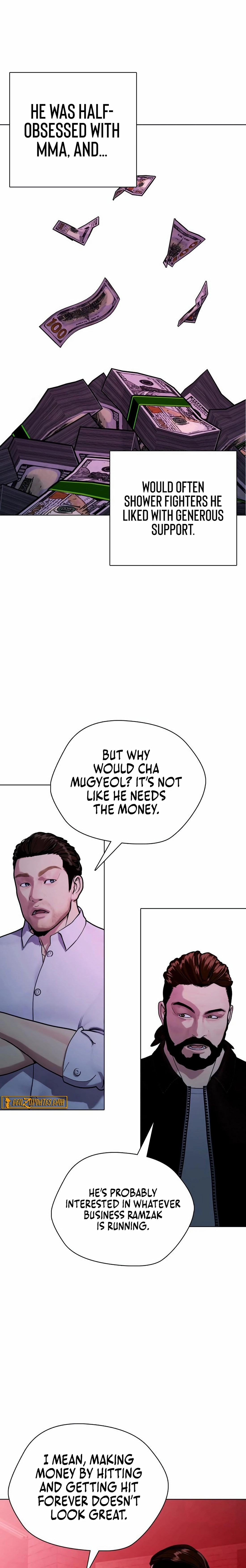 Read The Outcast is a Fighter chapter 149 image 2 on Lezhin