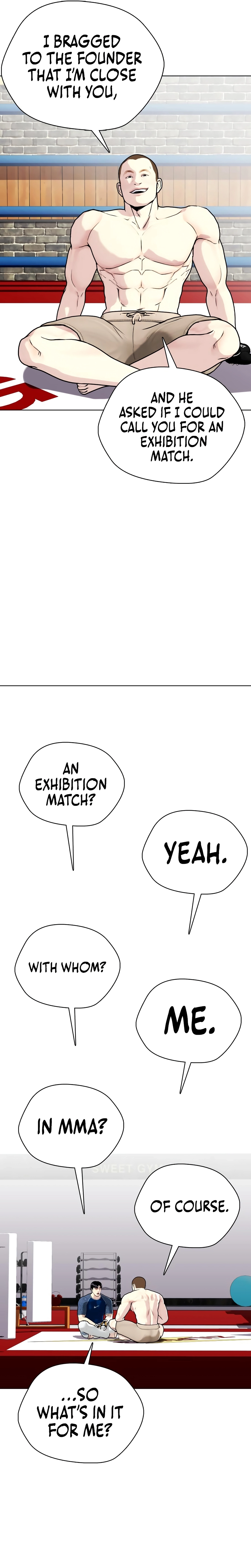 Read The Outcast is a Fighter chapter 155 image 6 on Lezhin