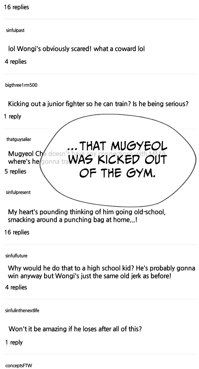 Read The Outcast is a Fighter chapter 17 image 63 on Lezhin