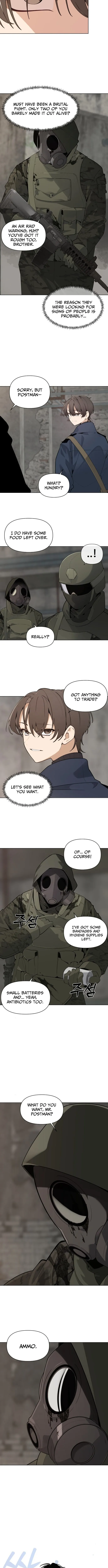 Read The Postman Walking Through the Apocalypse chapter 1 image 8 on Lezhin