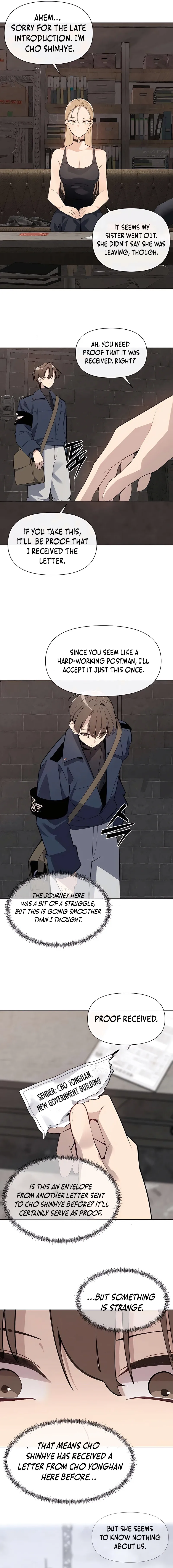 Read The Postman Walking Through the Apocalypse chapter 11 image 13 on Lezhin