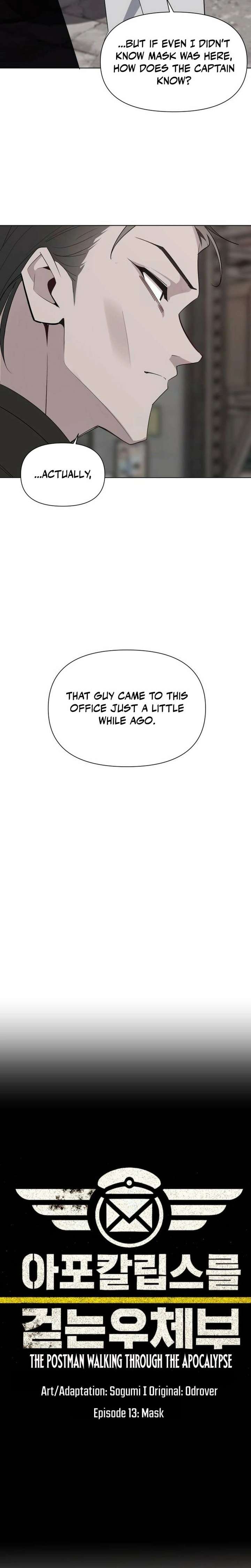 Read The Postman Walking Through the Apocalypse chapter 13 image 2 on Lezhin