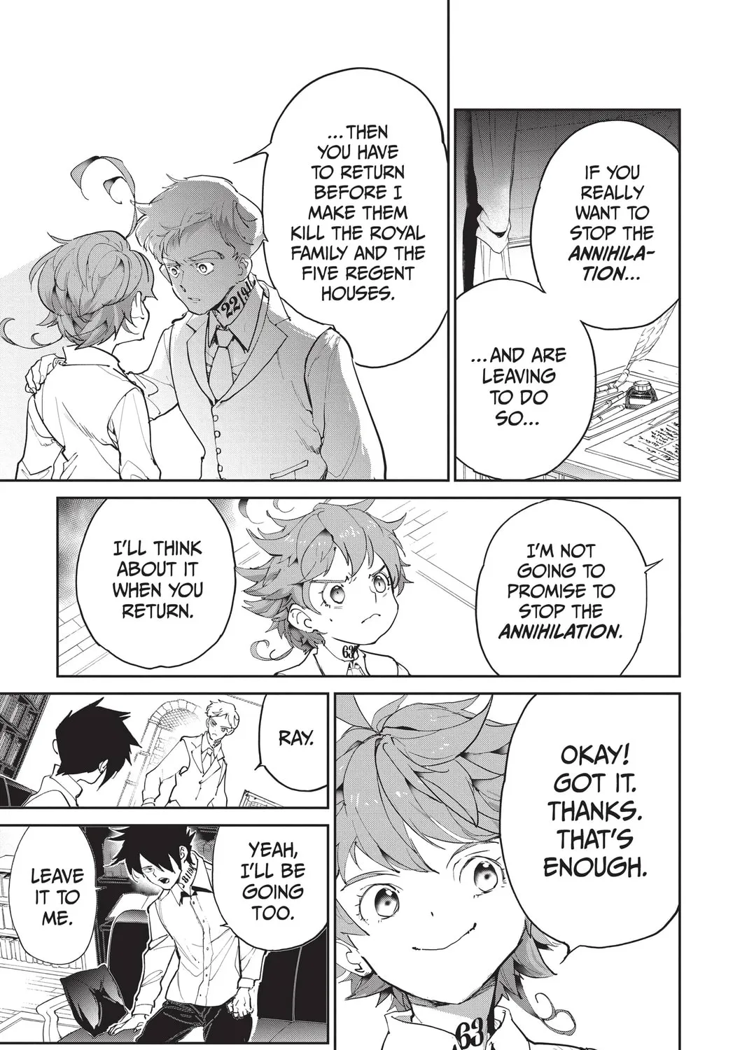 Read The Promised Neverland chapter 128 image 32 on Lezhin