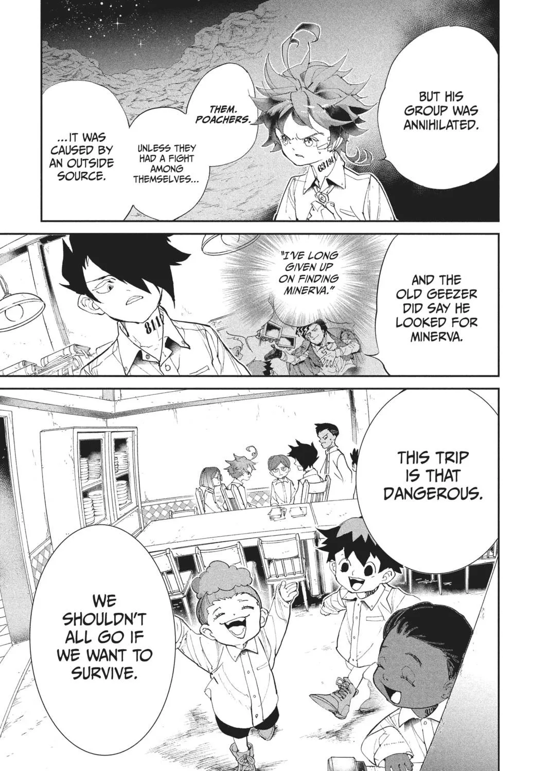 Read The Promised Neverland chapter 56 image 28 on Lezhin