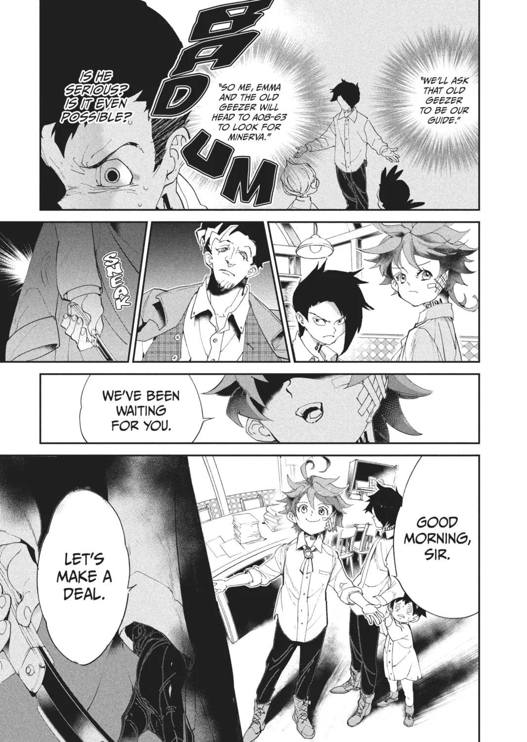 Read The Promised Neverland chapter 56 image 36 on Lezhin