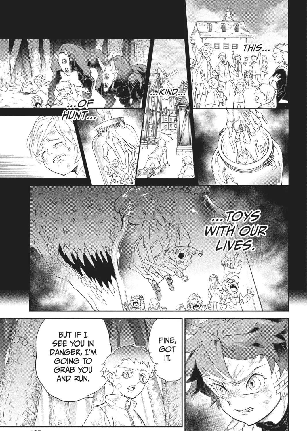 Read The Promised Neverland chapter 67 image 32 on Lezhin