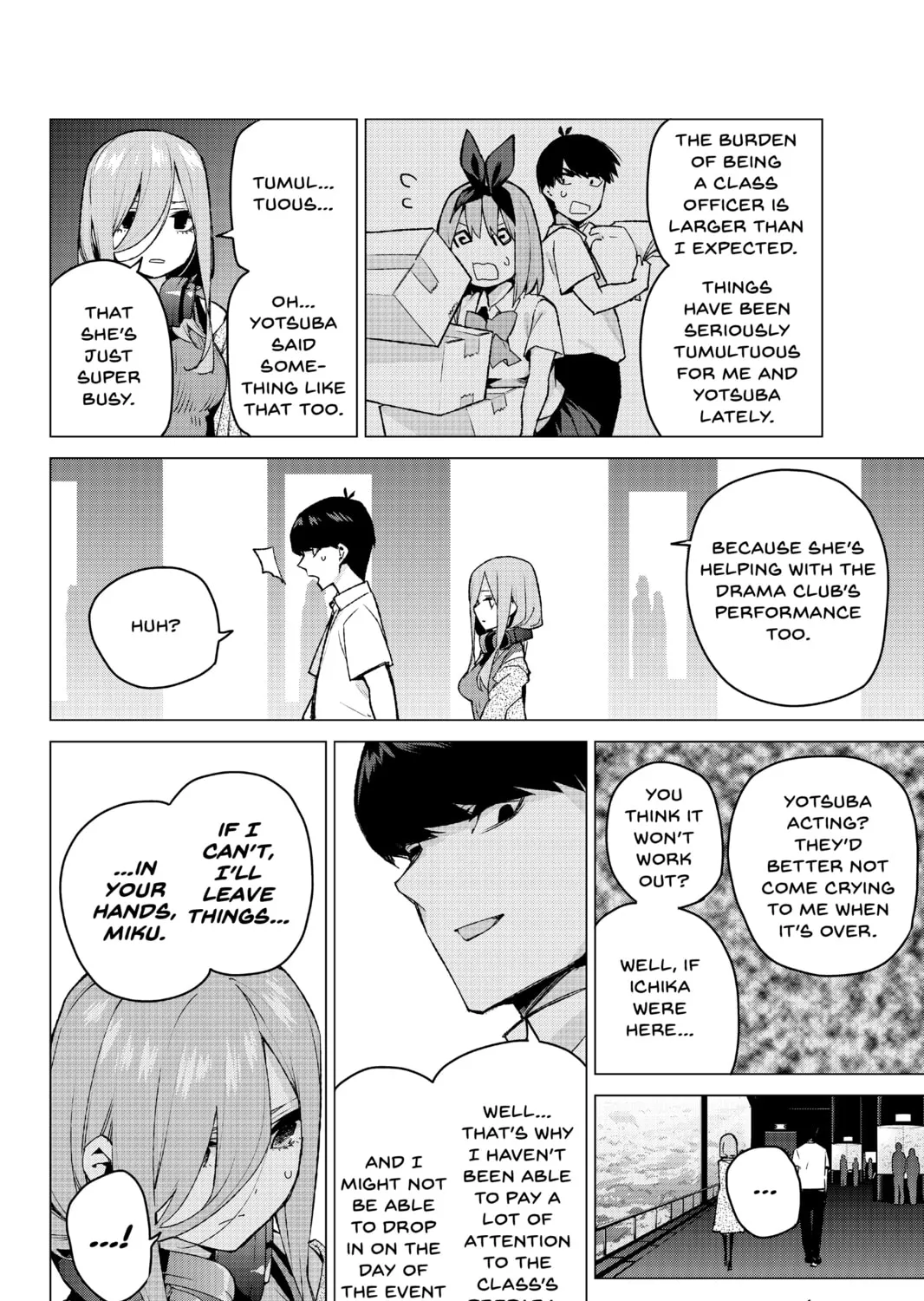 Read The Quintessential Quintuplets chapter 98 image 6 on Lezhin