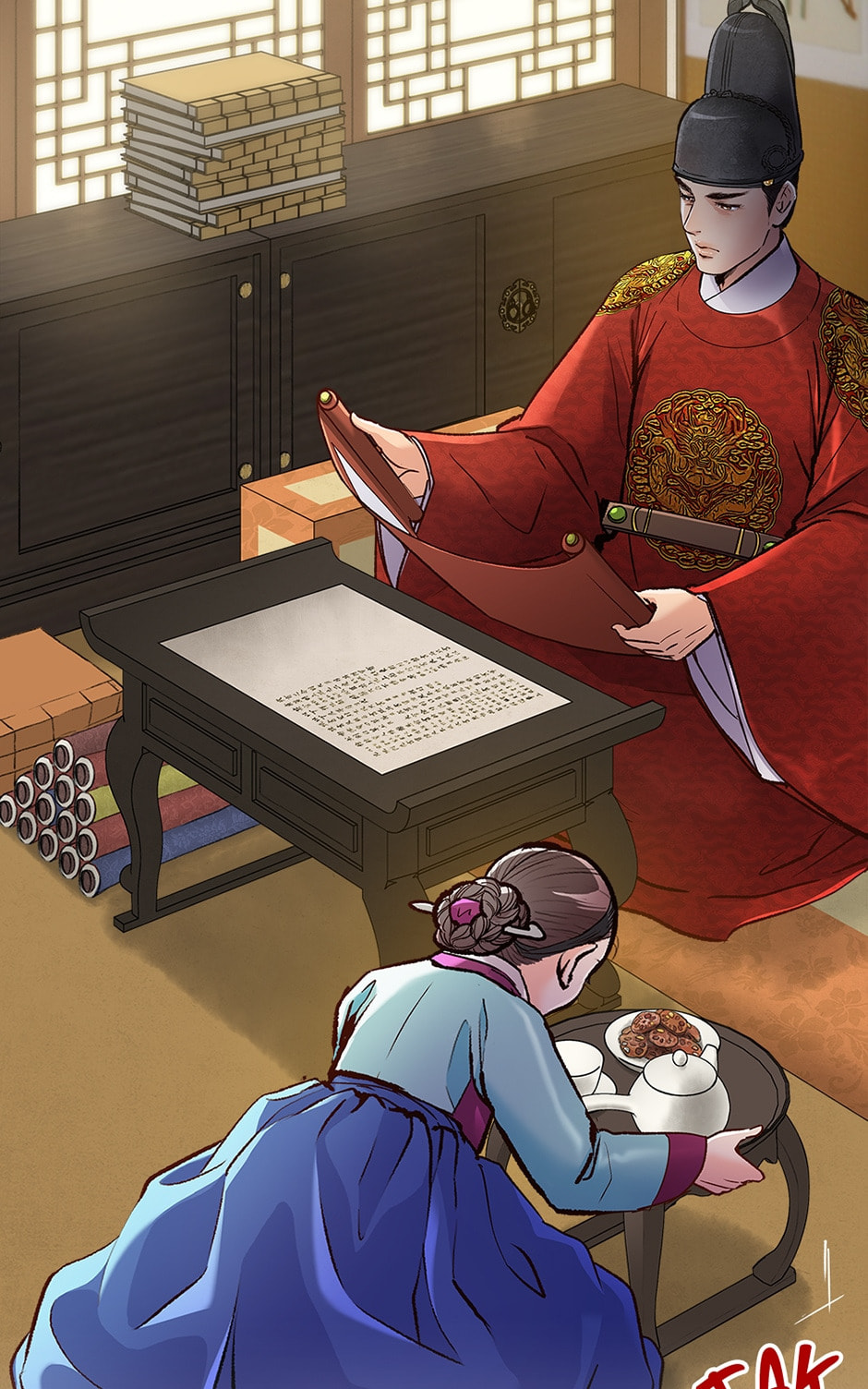 Read The Red Sleeve chapter 111 image 52 on Lezhin