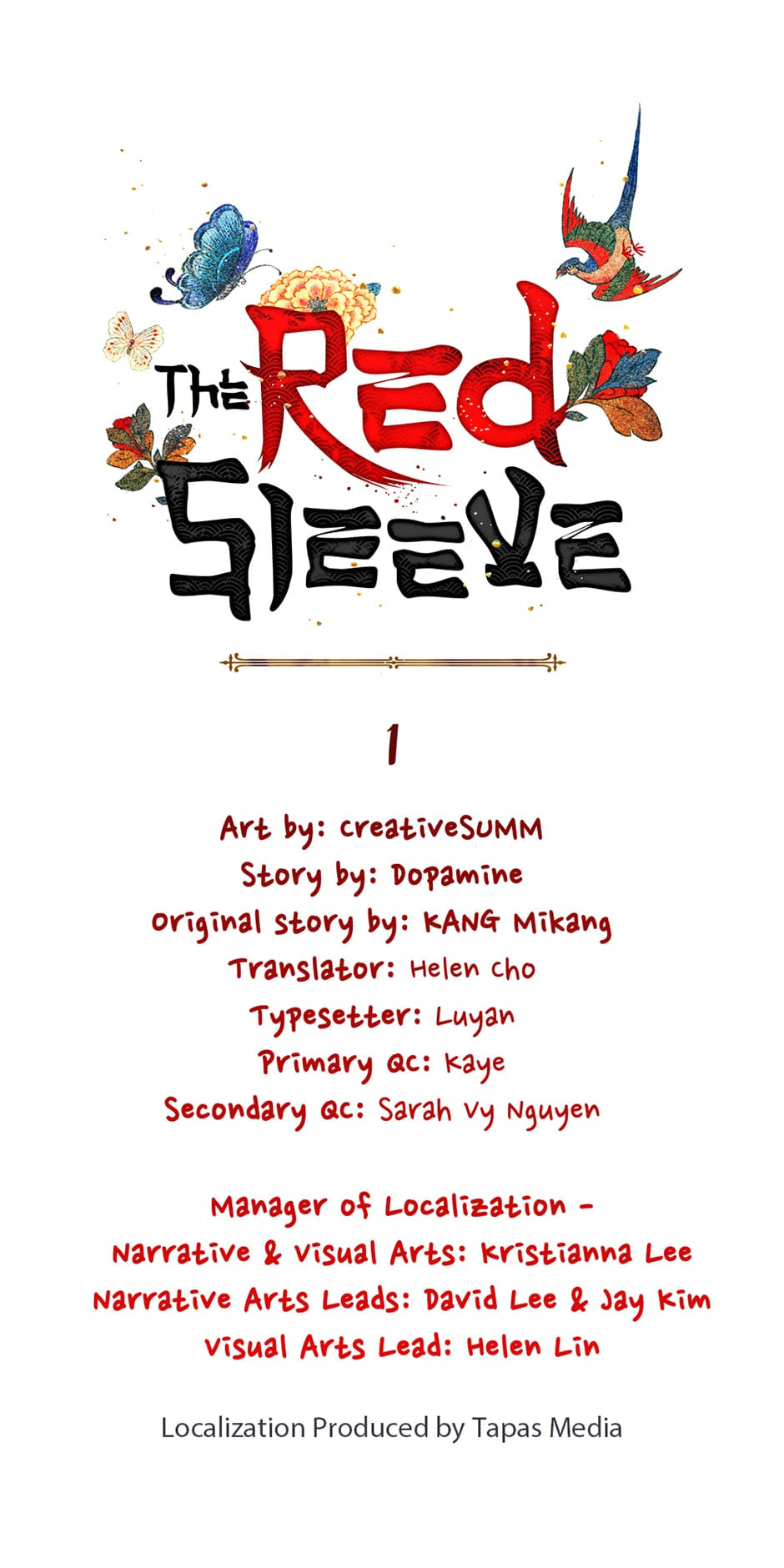 Read The Red Sleeve chapter 1 image 0 on Lezhin