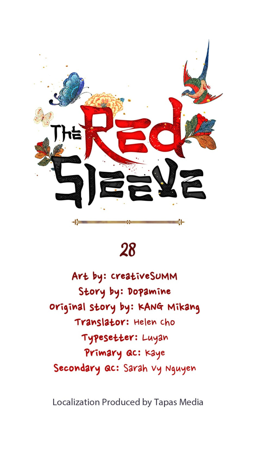 Read The Red Sleeve chapter 28 image 0 on Lezhin