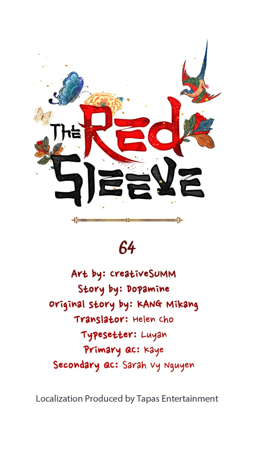 Read The Red Sleeve chapter 64 image 0 on Lezhin