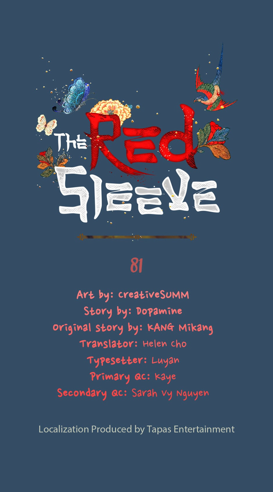 Read The Red Sleeve chapter 81 image 0 on Lezhin