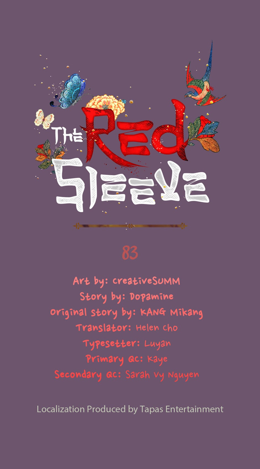 Read The Red Sleeve chapter 83 image 0 on Lezhin
