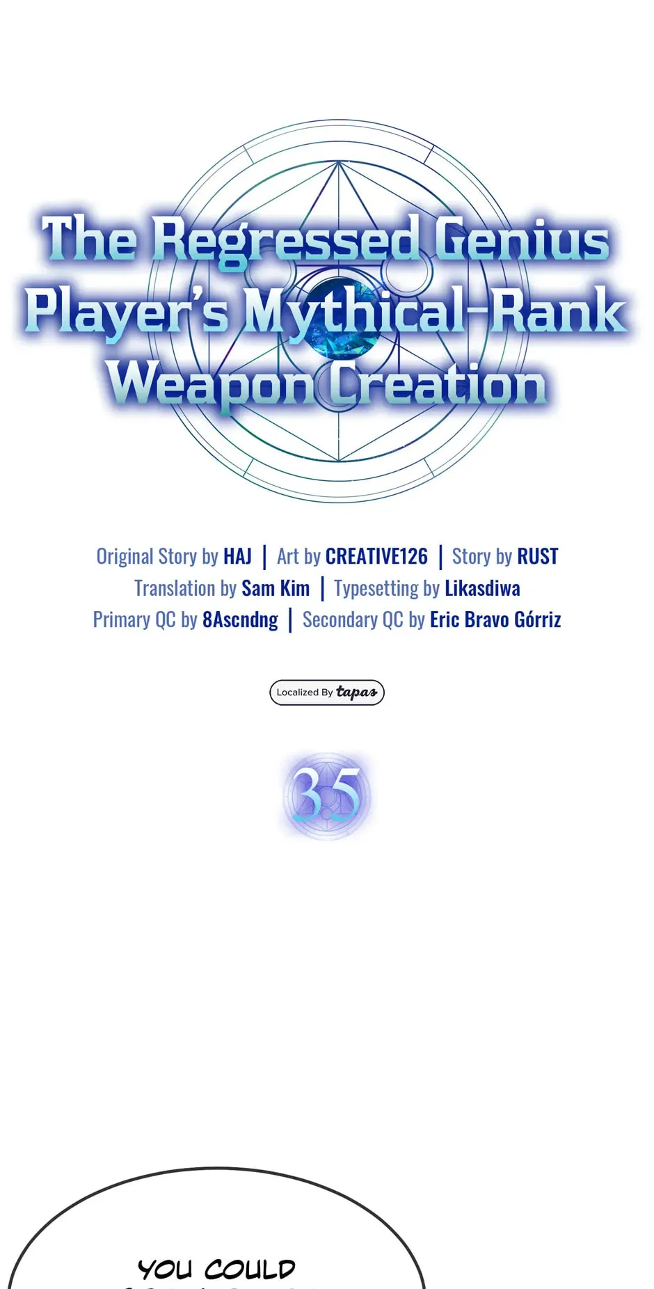 The Regressed Genius Player's Mythical-Rank Weapon Creation Chapter 35 page 15 - 