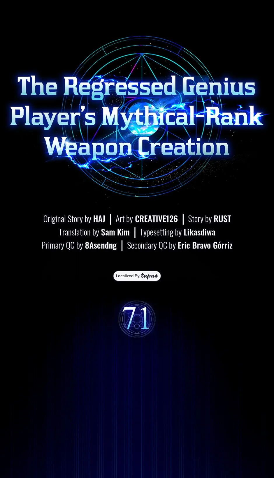 The Regressed Genius Player's Mythical-Rank Weapon Creation Chapter 71 page 11 - 