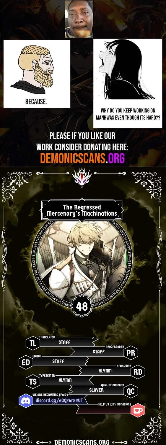 Read The Regressed Mercenary’s Machinations chapter 48 image 1 on Lezhin