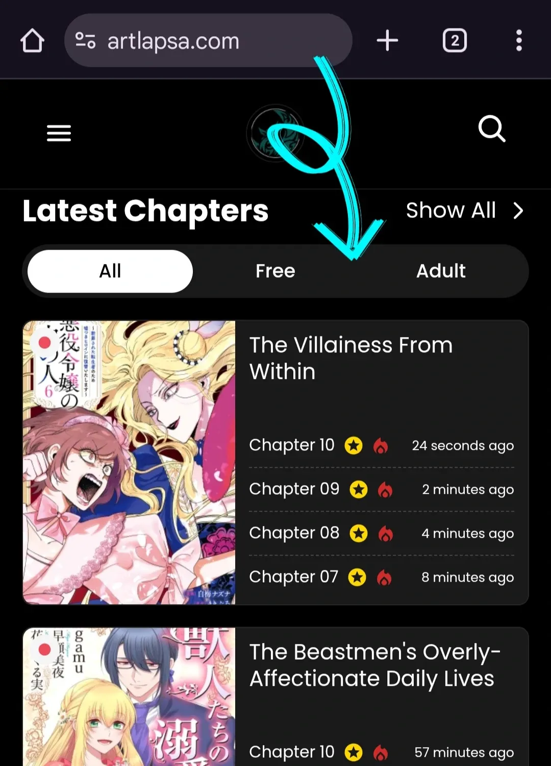 Read The Villainess from Within chapter 2.5 image 1 on Lezhin
