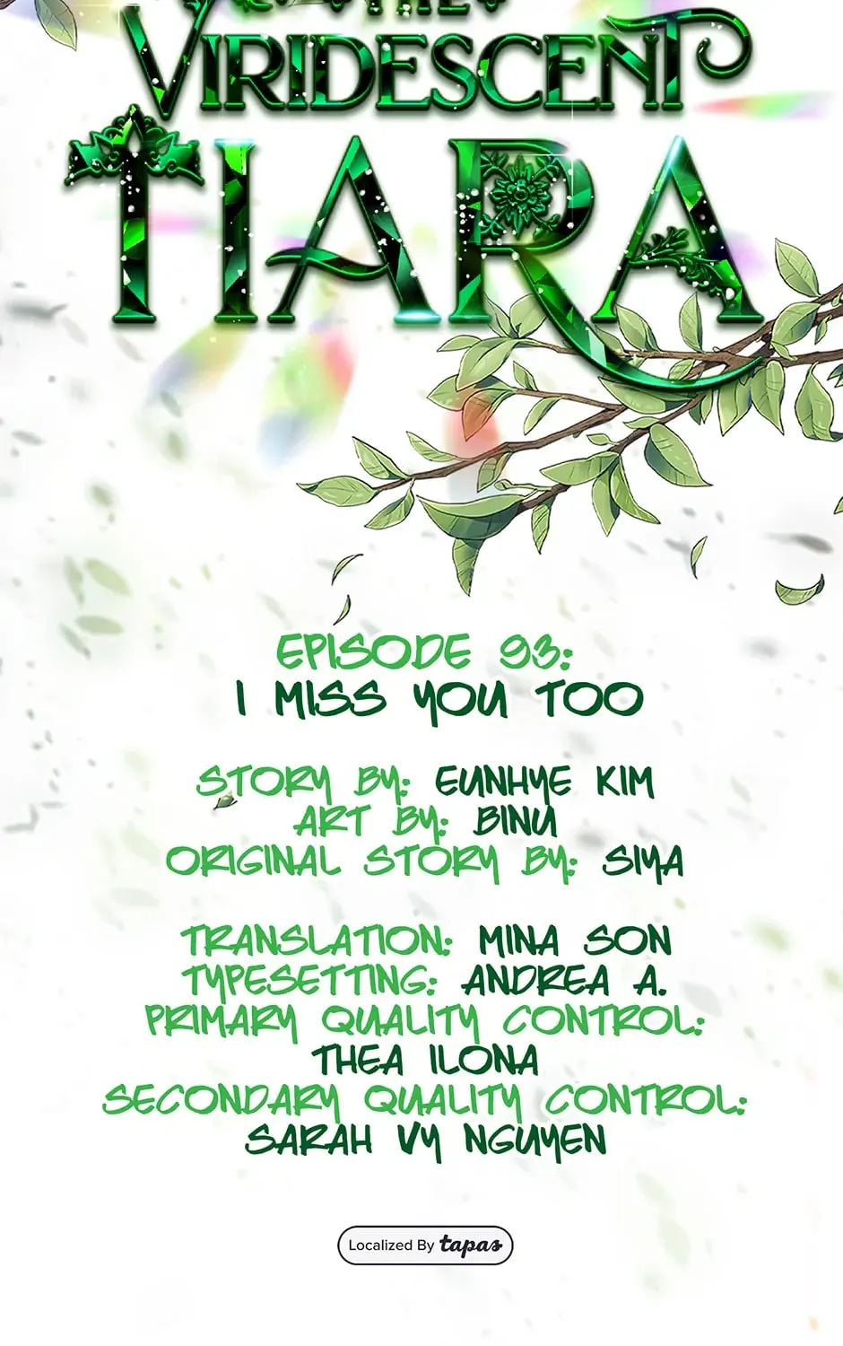 Read The Viridescent Tiara chapter 93 image 14 on Lezhin