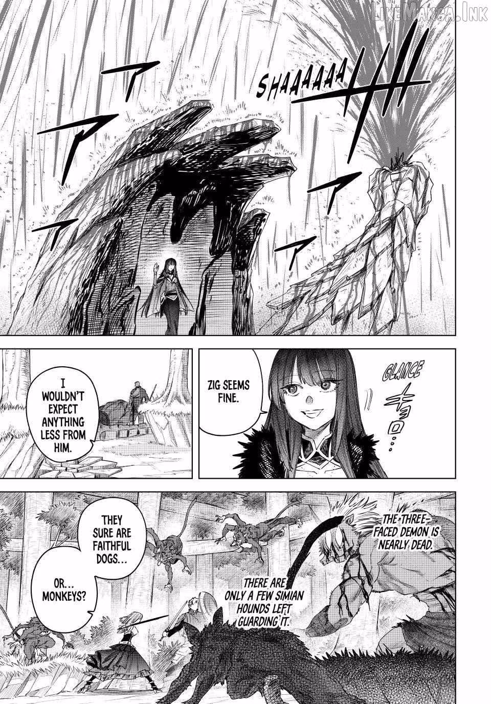 Read The Witch and the Mercenary chapter 76 image 18 on Lezhin