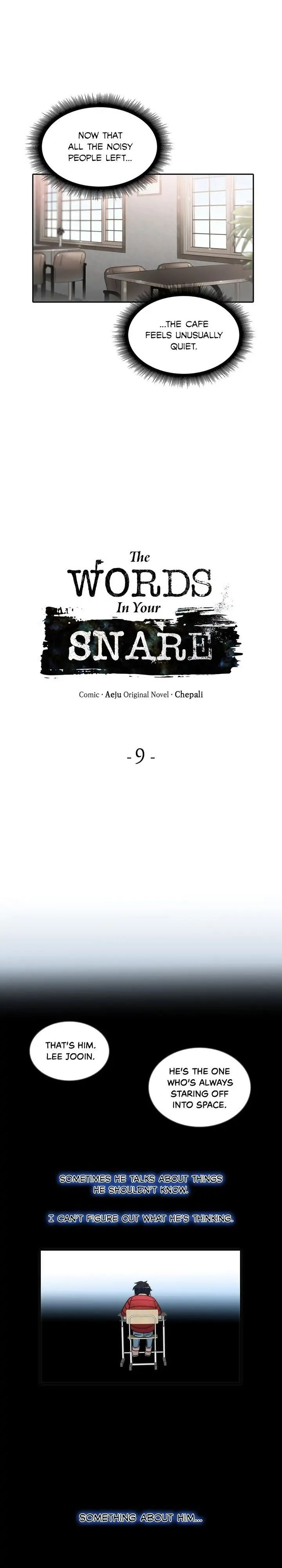 The Words In Your Snare Chapter 9 page 3 - 