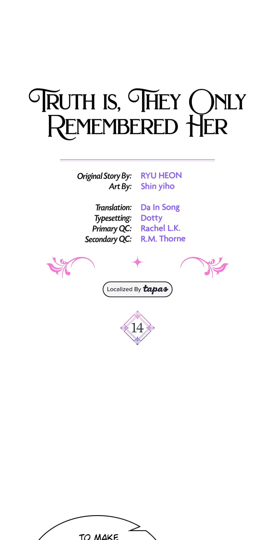 Read They Only Remembered Her chapter 14 image 3 on Lezhin