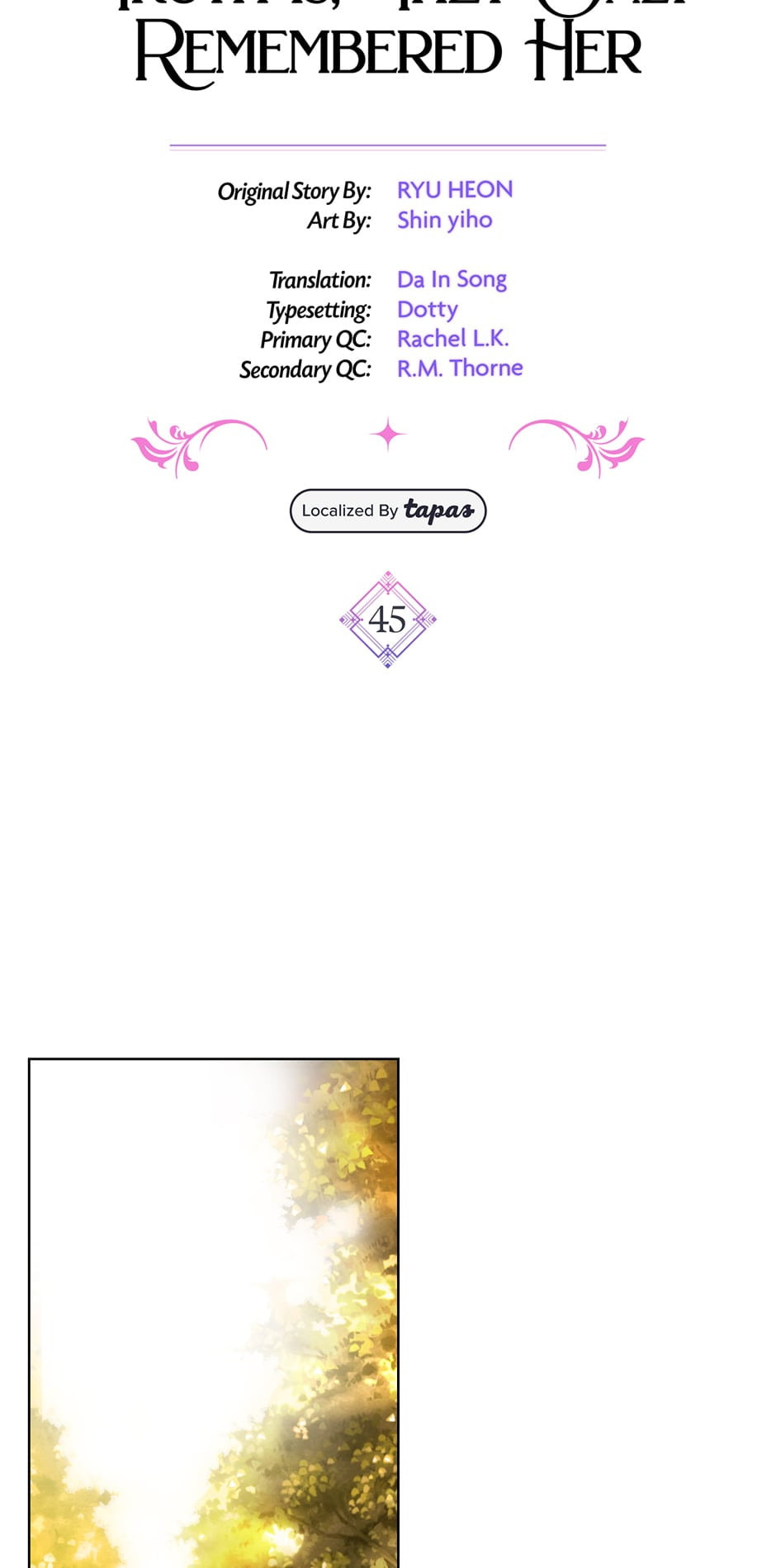 Read They Only Remembered Her chapter 45 image 7 on Lezhin