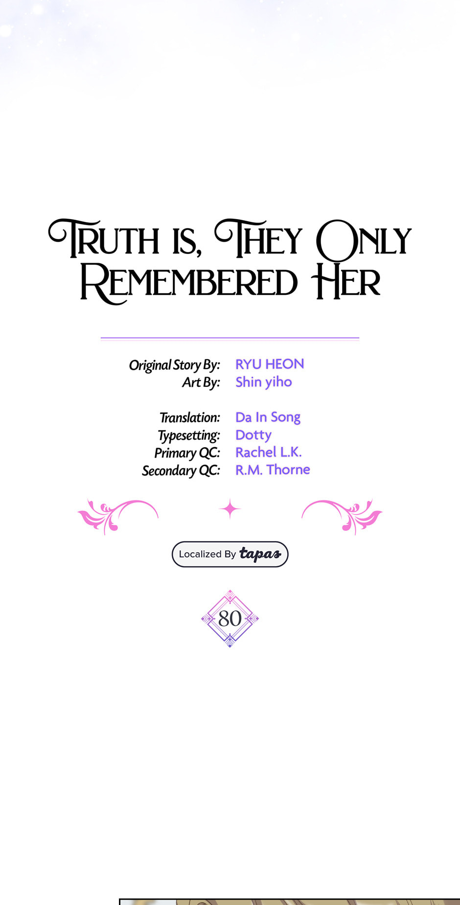 Read They Only Remembered Her chapter 80 image 2 on Lezhin