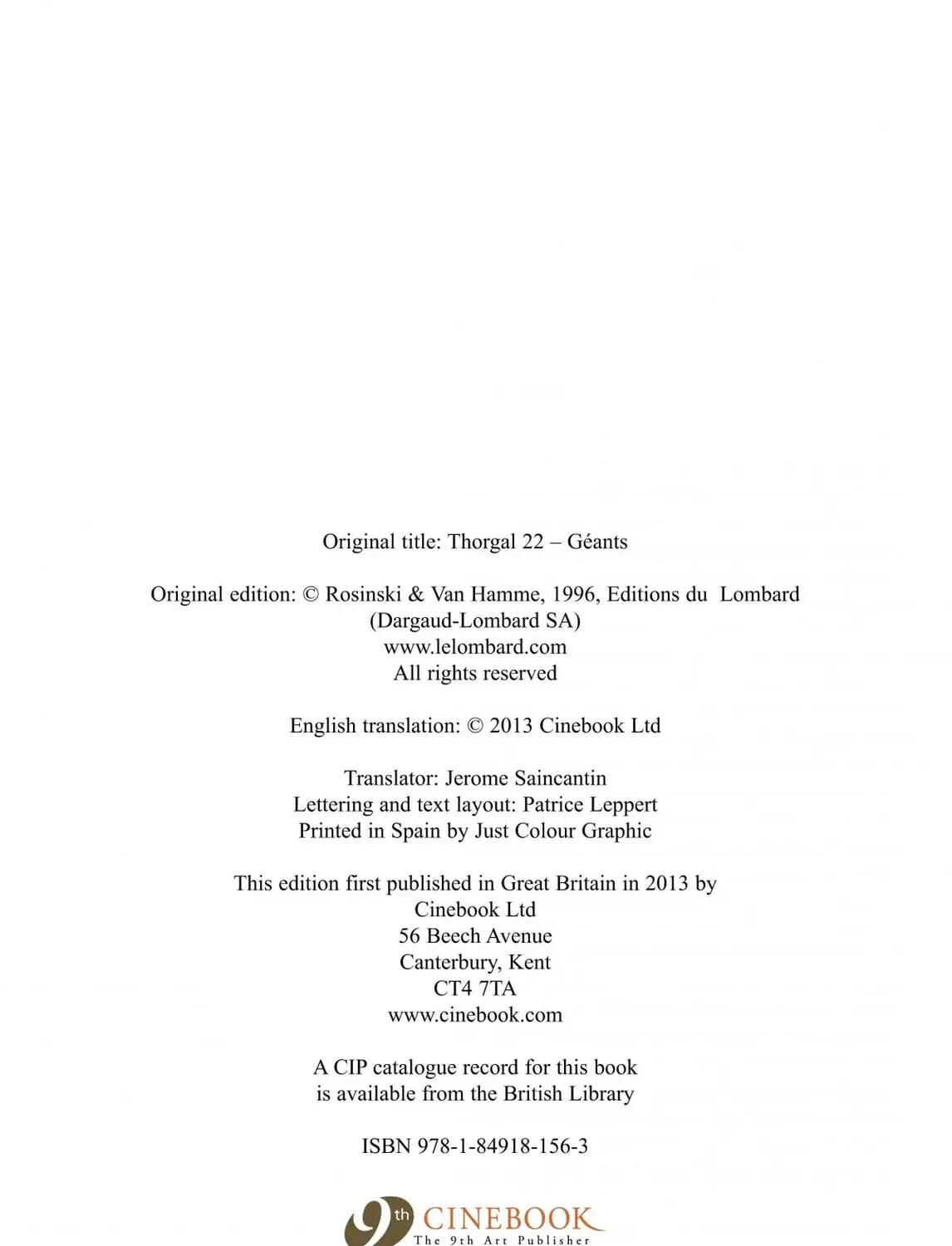 Read Thorgal chapter 14 image 96 on Lezhin
