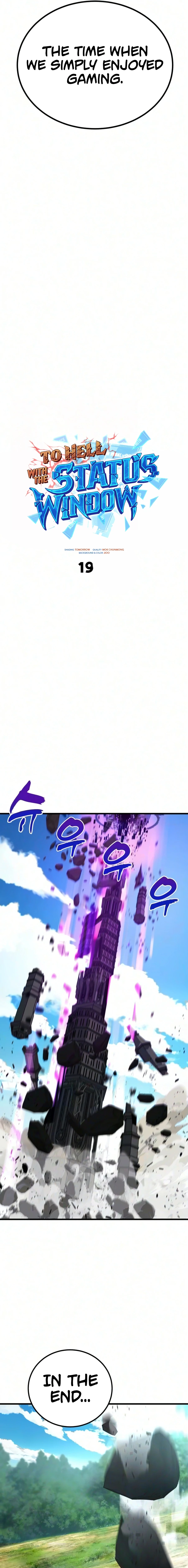 Read To Hell With the Status Window chapter 19 image 19 on Lezhin