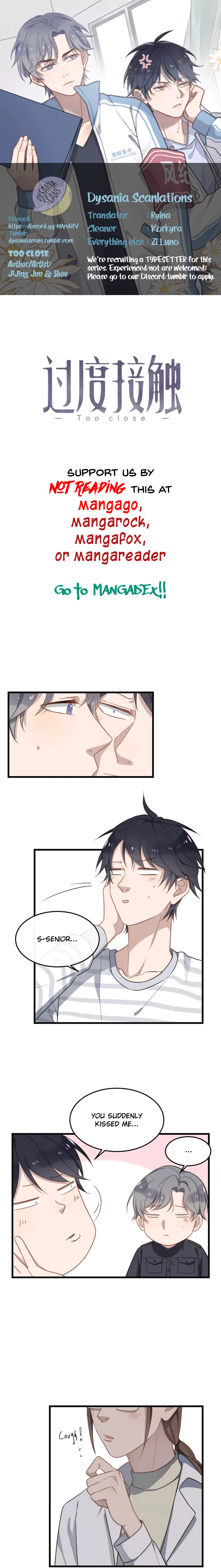 Read Too Close chapter 16 image 0 on Lezhin
