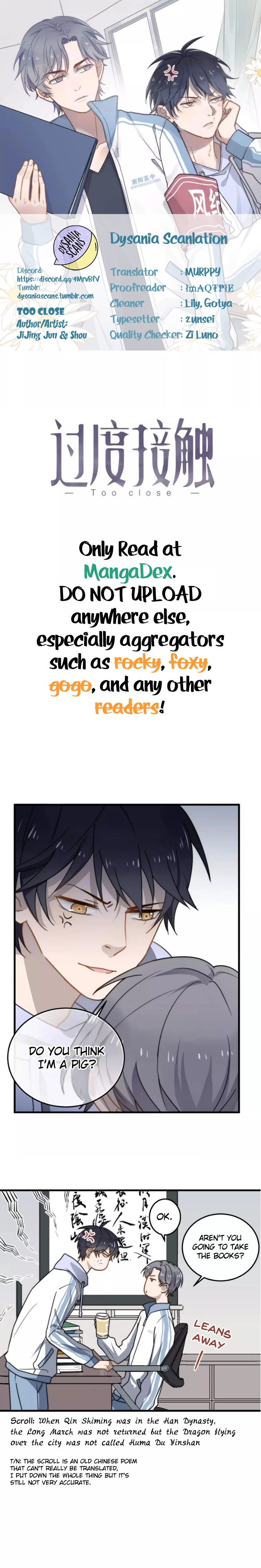 Read Too Close chapter 4 image 0 on Lezhin