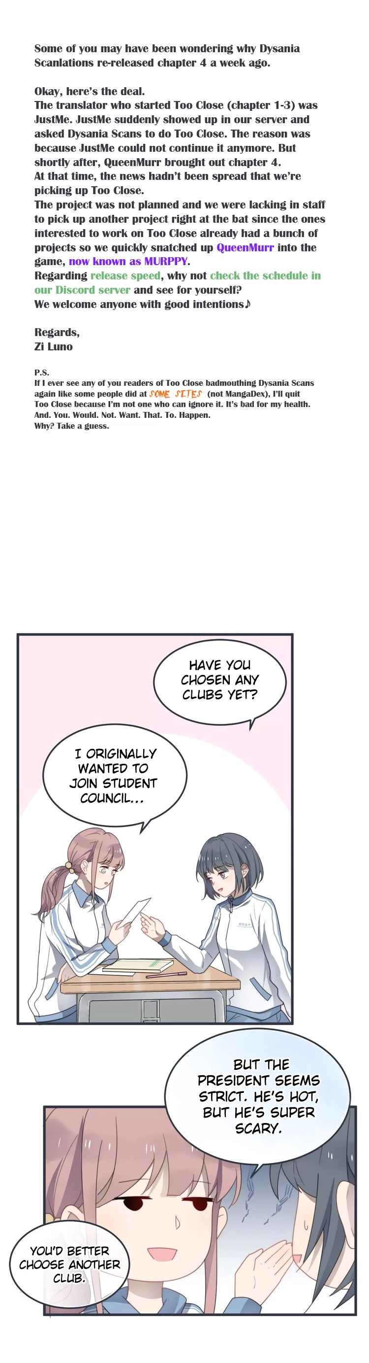 Read Too Close chapter 5 image 1 on Lezhin