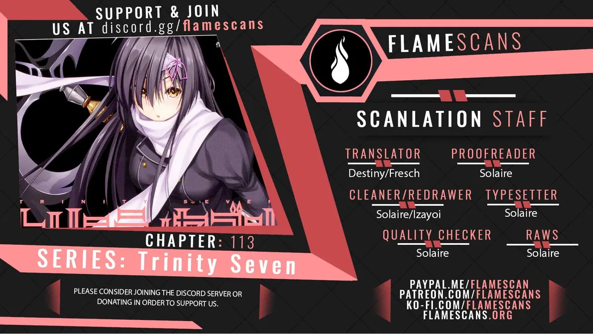 Trinity Seven: 7-Nin No Mahoutsukai Chapter 113 page 1 - 