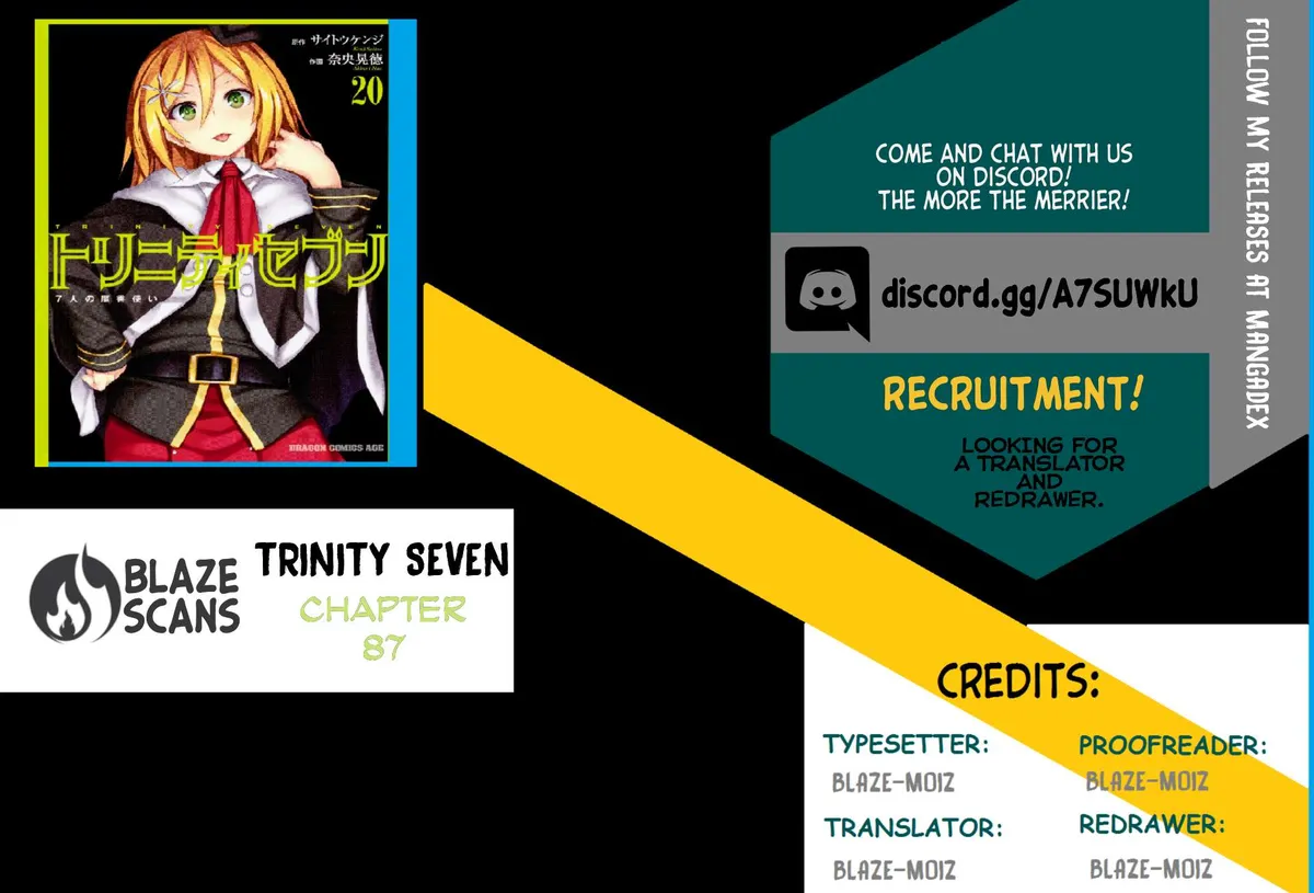Read Trinity Seven: 7-Nin No Mahoutsukai chapter 87 image 0 on Lezhin