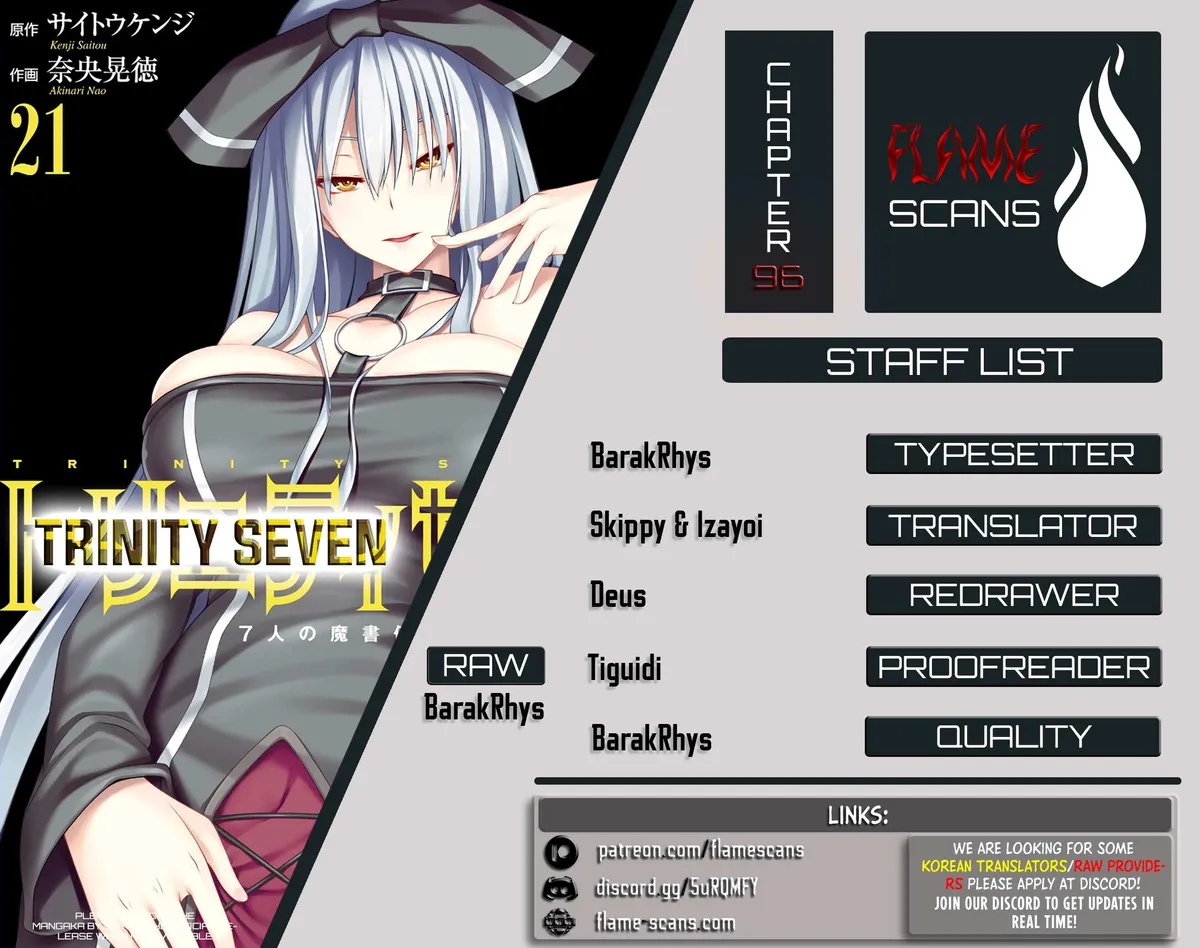 Trinity Seven: 7-Nin No Mahoutsukai Chapter 96 page 1 - 