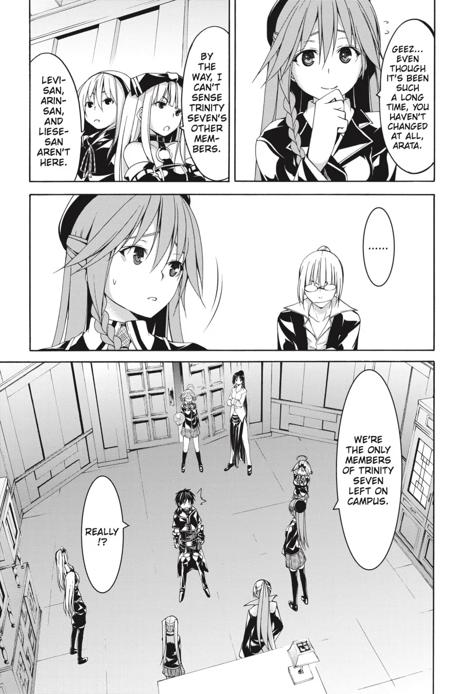 Read Trinity Seven: The Seven Magicians chapter 62 image 12 on Lezhin