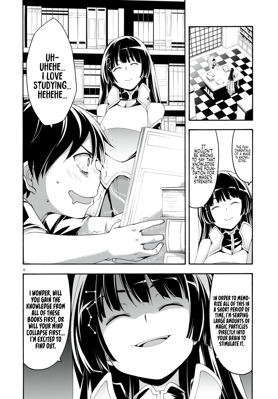 Read Trinity Seven chapter 127 image 9 on Lezhin